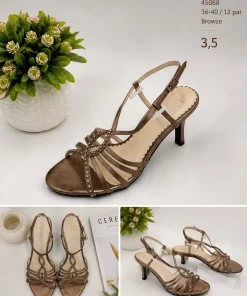 Sandaly na Obcasie DAMSKIE (36-40, 12par)