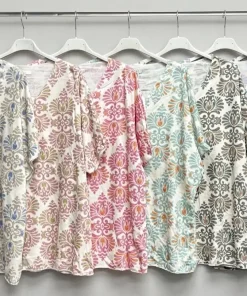 Bluzki Damskie wloskie, Size uni ,paczka 6szt,mix kolor