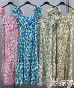 Sukienki Damskie wloskie, Size uni ,paczka 6szt,mix kolor