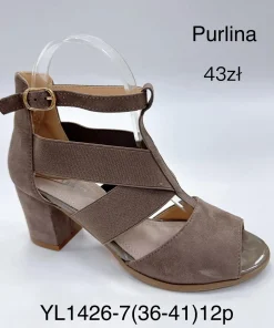 Buty Sandaly na Obcasie DAMSKIE (36- 41, 12par)