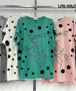 Bluzki DAMSKA , Size l-5xl,paczka 12szt mix kolor (Sao chép)