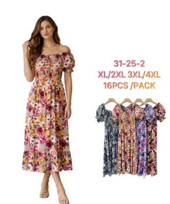 Sukienki Damskie, Size xl/2xl-3/4xl, paczka 16szt, mix kolor (Sao chép)