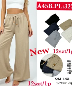 Spodnie Damskie,Size s/m-2xl, paczka 12szt, mix kolor