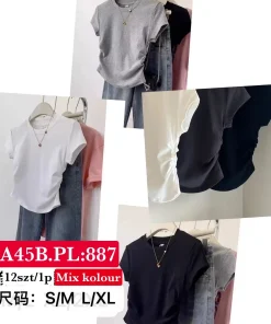 Bluzki Damskie, size s/m-l/xl, paczka 12szt, mix kolor