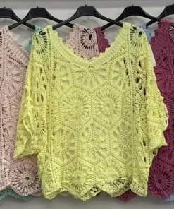 Bluzki DAMSKA WŁOSKA, Size uni ,paczka 6szt mix kolor (Sao chép)