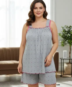 Piżamy DAMSKI ,size xl-4xl,paczka 10szt,szary kolor
