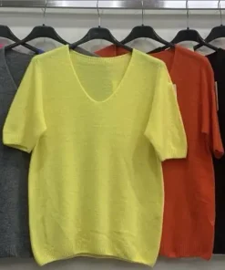 Bluzki DAMSKA WŁOSKA, Size uni ,paczka 6szt mix kolor (Sao chép)
