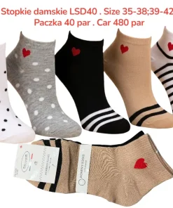 Stopki Damskie, Size 35-42, paczka 40szt, mix kolor (Sao chép)
