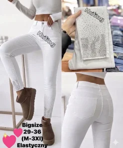 Jeansy damskie polskie ,size standard,paczka 5szt, 1kolor (Sao chép)