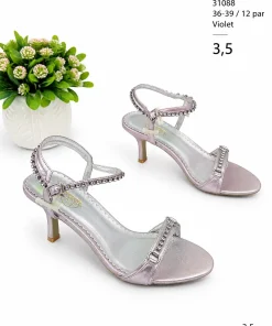 Sandaly na Obcasie DAMSKIE (36-39, 12par)