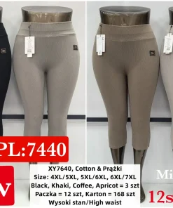 Spodnie Damskie, Size s/m-xl/2xl, paczka 12szt, 1 kolor