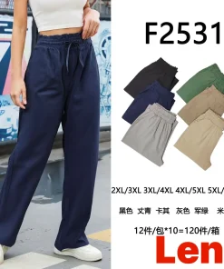 Spodnie Damskie,Size 2xl/3xl-5xl/6xl, paczka 12szt, mix kolor