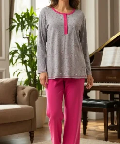 Piżamy DAMSKI ,size m-3xl,paczka 10szt,szary kolor