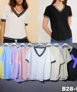 Bluzki DAMSKA WŁOSKA, Size uni ,paczka 6szt mix kolor (Sao chép)