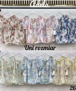Bluzki DAMSKA WŁOSKA, Size uni ,paczka 6szt mix kolor (Sao chép)