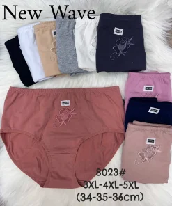 Majtki Damskie,Size 3xl-5xl, paczka 24szt, mix kolor