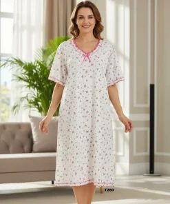Koszule nocne DAMSKI ,size l-4xl,paczka 10szt,jasny kolor