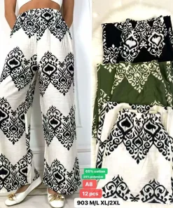 Spodnie Damskie,Size m/l-xl/2xl, paczka 12szt, mix kolor