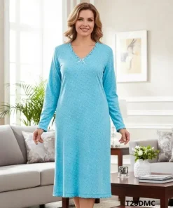 Koszule nocne DAMSKI ,size l-4xl,paczka 10szt,mix kolor