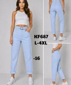 Jeansy damskie, Size l-4xl,paczka 10zt, 1kolor (Sao chép)