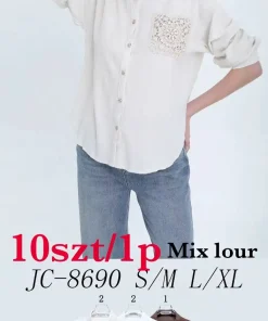 Koszule Damskie, size s/m-l/xl, paczka 10szt, mix kolor