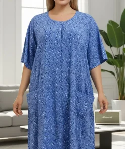 Koszule nocne DAMSKI ,size m-3xl,paczka 10szt,mix kolor