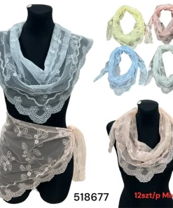 Szaliki damskie ,paczka 12szt, mix kolor (Sao chép)