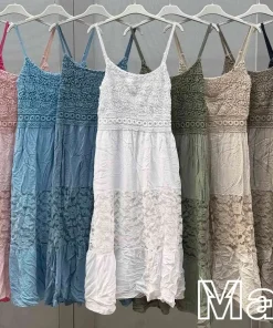 Sukienki Damskie wloskie, Size uni ,paczka 6szt,mix kolor