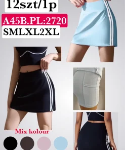 Spódnica krótka Damskie, size s/m-xl/2xl, paczka 12szt, mix kolor