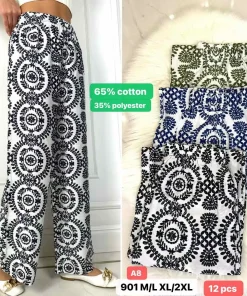 Spodnie Damskie,Size m/l-xl/2xl, paczka 12szt, mix kolor