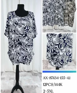 Bluzki Damskie, Size 2xl-5xl, paczka 12szt, mix kolor
