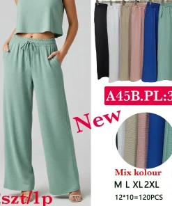 Spodnie Damskie,Size m-2xl, paczka 12szt, mix kolor