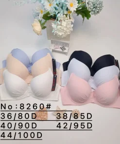 Biustonosz D Damskie, size 36/80-42/95, paczka 6szt, 1 kolor