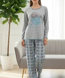 Piżamy DAMSKI ,size s-2xl,paczka 10szt,szary kolor