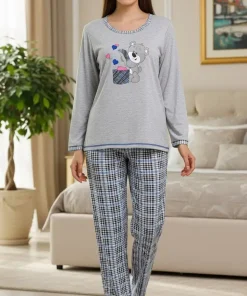 Piżamy DAMSKI ,size s-2xl,paczka 10szt,szary kolor