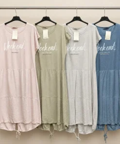Sukienki Damskie wloskie, Size uni ,paczka 6szt,mix kolor