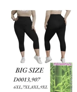 Legginsy Damskie, size 6xl-9xl, paczka 12szt, 1 kolor