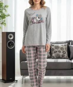Piżamy DAMSKI ,size s-2xl,paczka 10szt,szary kolor