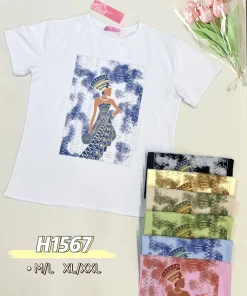 Bluzki Damskie, Size m/l-xl/2xl, paczka 12szt, mix kolor