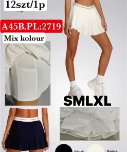 Spódnica krótka Damskie, size s-xl, paczka 12szt, mix kolor