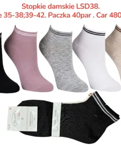Skarpety Damskie, Size 35-42, paczka 40szt, mix kolor (Sao chép)