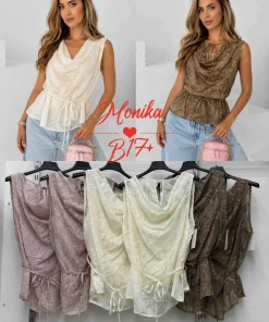 Bluzki damskie wloskie, Size uni ,paczka 6szt mix kolor