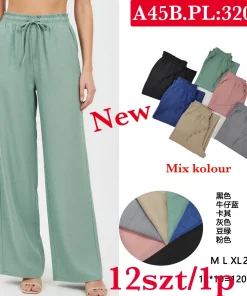 Spodnie Damskie,Size m-2xl, paczka 12szt, mix kolor