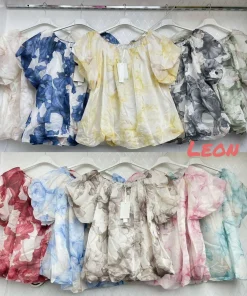 Bluzki damskie wloskie, Size uni ,paczka 6szt mix kolor