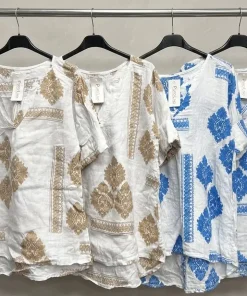 Bluzki Damskie wloskie, Size uni ,paczka 6szt,mix kolor