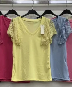 Bluzki DAMSKA WŁOSKA, Size uni ,paczka 6szt mix kolor (Sao chép)