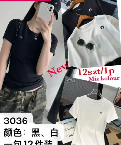 Bluzki Damskie, size uni, paczka 12szt, mix kolor