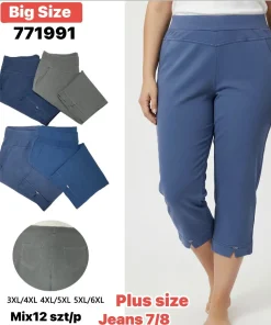 Spodnie Damskie,Size 3xl/4xl-5xl/6xl, paczka 12szt, mix kolor