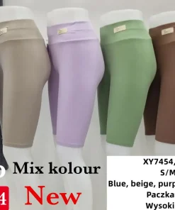 Legginsy Damskie, Size s/m-2xl/3xl, paczka 24szt, mix kolor