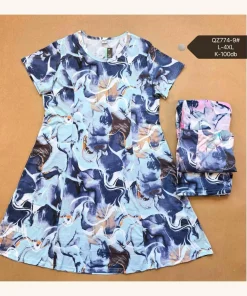 Sukienki Damskie,Size l-4xl, paczka 12szt, mix kolor